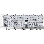 Клавиатура для ноутбука Asus N541, N501 черная, шрифт красный, с подсветкой, фото 1