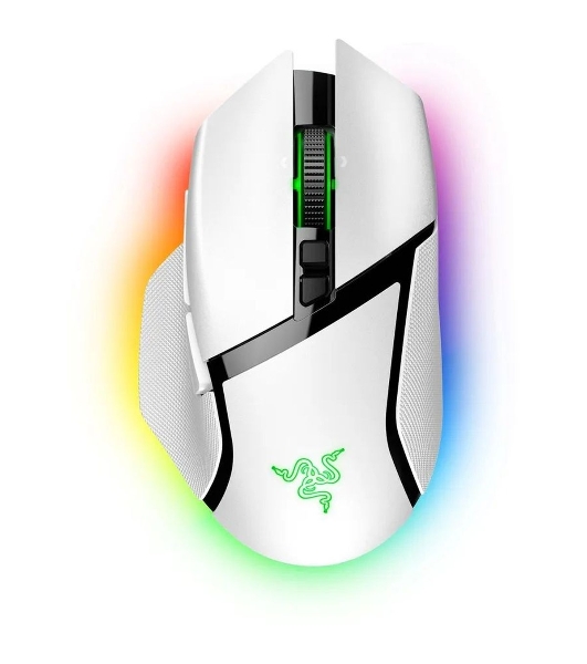 Мышь беспроводная/проводная Razer Basilisk V3 Pro 35K белый, 35000 dpi, радиоканал, Bluetooth, USB, кнопки - 11