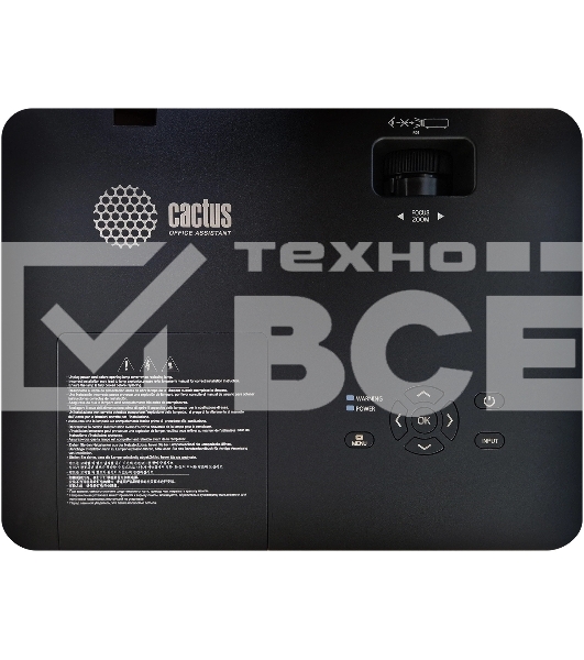 Проектор Cactus CS-S2.B 3LCD 40000Lm LS 4000Lm ANSI (1024x768) 15000:1 ресурс лампы:10000часов 1xUSB typeA 2xHDMI 4.7кг