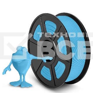Филамент NVPRINT PLA Matte Light Blue для 3D печати диаметр 1.75мм  длина 330 метров  масса 1 кг