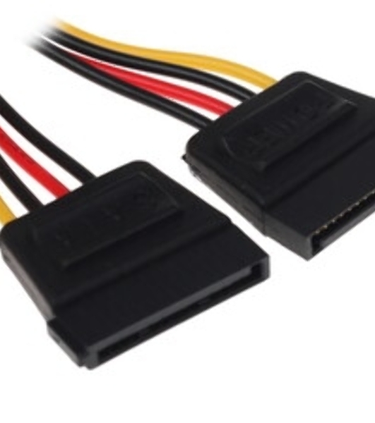 Кабель питания SATA Cablexpert CC-SATAM2F-01, 15pin (M)/2x15pin(F), на 2 SATA устр, 15 см