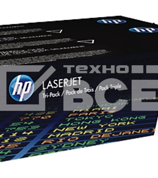 Картридж лазерный набор HP CF370AM № 305A голубой/пурпурный/желтый CLJ M451 (CE411A+CE412A+CE413A)