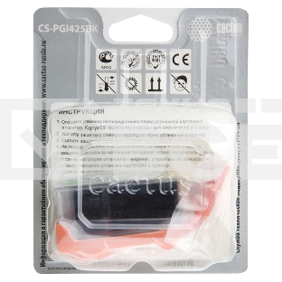 Картридж струйный Cactus CS-PGI425BK черный (16 мл) для Canon Pixma iP4840/MG5140/5240/6140/8140/MX884