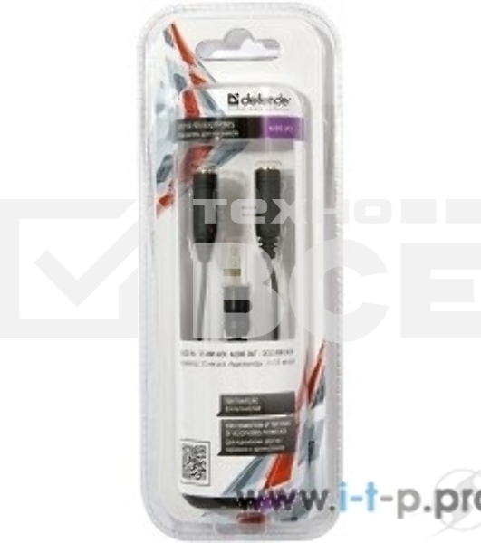 Аудио-переходник Defender jack 3.5mm разветвитель на два разъема jack 3.5mm