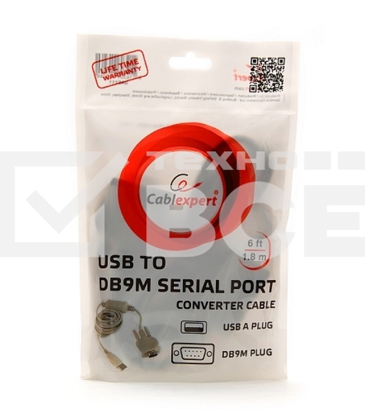 Переходник Gembird Переходник с USB на Com 1.8m UAS111