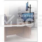 Настольное наклонно-поворотное крепление Kromax OFFICE-5, для 2-х LCD мониторов 13