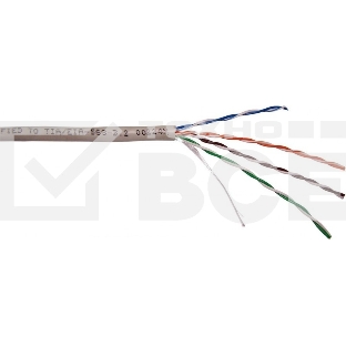 Кабель NewMax UTP, 2 пары, 25AWG, Кат.5e, PVC, серый, 305 метров