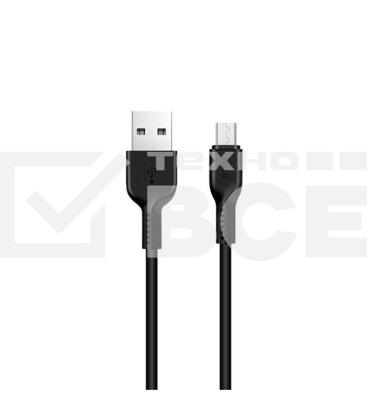 Кабель USB 2.0 hoco X20, AM/microBM, черный, 3м