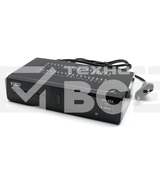 Ресивер эфирный цифровой DVB-T2/C HD HD-225 метал, дисплей DOLBY DIGITAL, Эфир