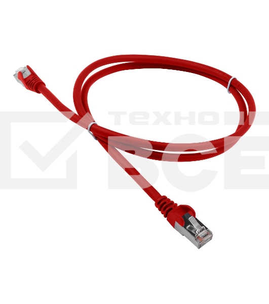Патч-корд LANMASTER LSZH FTP кат.5e, 3.0 м, красный