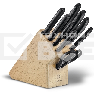 Набор ножей кухон. Victorinox Swiss Classic (6.7193.9) компл.:8шт scissors дерево/черный