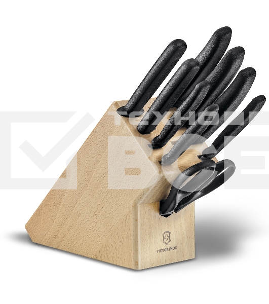 Набор ножей кухон. Victorinox Swiss Classic (6.7193.9) компл.:8шт scissors дерево/черный