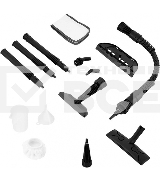 Пароочиститель ручной Kitfort KT-950 1000Вт черный/желтый