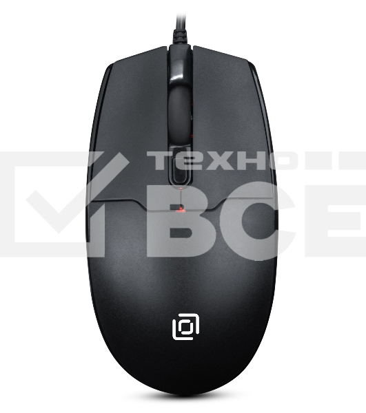 Мышь проводная Oklick 147M черный, 1600 dpi, USB, кнопки - 3