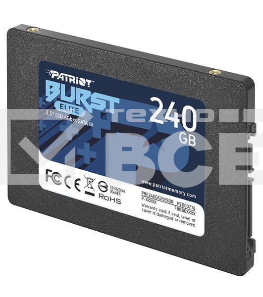 Накопитель SSD Patriot Burst Elite, 240GB, SATA, 2.5