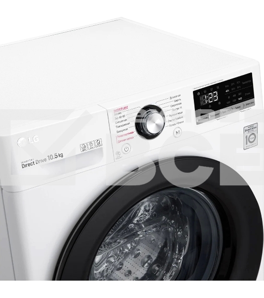 Стиральная машина LG TW4V3RS6W белый, загрузка фронтальная 10,5 кг, 1400 об/мин., класс: А