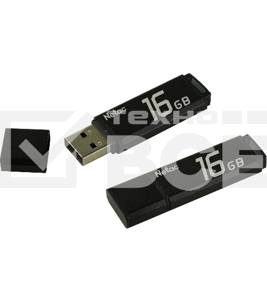 Флеш диск Netac U351 16Gb <NT03U351N-016G-20BK>, USB2.0