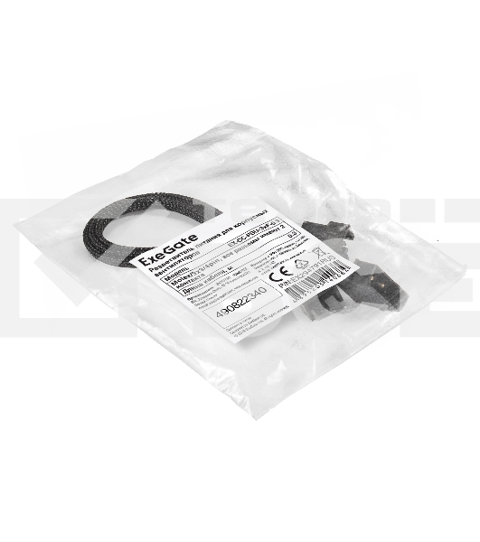 Разветвитель питания для корпусных вентиляторов ExeGate EX-CC-PSU-3xF-0.3 (Molex/3x3/4pin, все разъемы имеют 2 контакта, 0,3м)