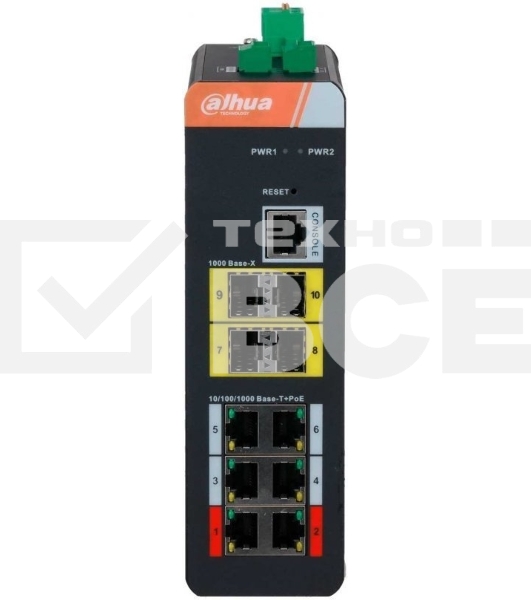 Коммутатор Dahua DH-IS4410-6GT-120 6G 4SFP 6PoE 120W управляемый