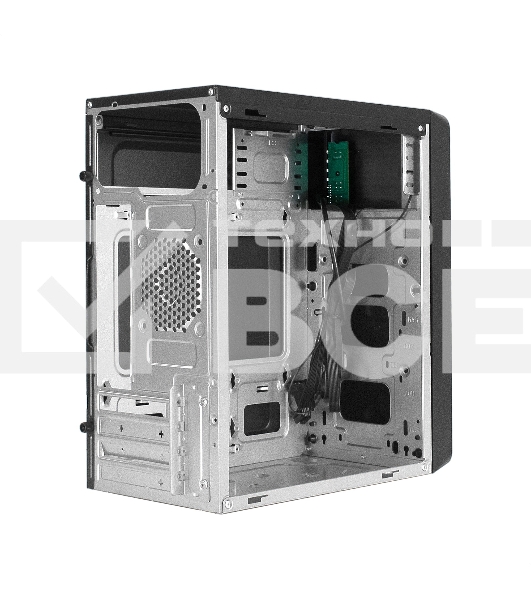 Компьютерный корпус Minitower ExeGate mEVO-7805 (mATX, без БП, 2*USB+1*USB3.0, аудио, черный, с 2*RGB подсветкой)