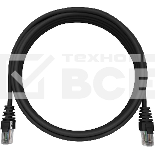 Патч-корд NTSS NTSS-PC-UTP-RJ45-5e-15.0-LSZH-BL NTSS-PC-UTP-RJ45-5E-15.0-LSZH UTP RJ-45 вил.-вилка RJ-45 кат.5E 15м черный LSZH (уп.:1шт) 26AWG