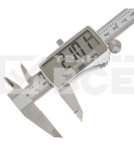 Штангенциркуль Denzel, 150 мм, электронный, большой дисплей, с глубиномером