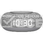Умная колонка VK Капсула Мини 5Вт, с голосовым ассистентом Маруся, с LED-часами, светло-серый, фото12