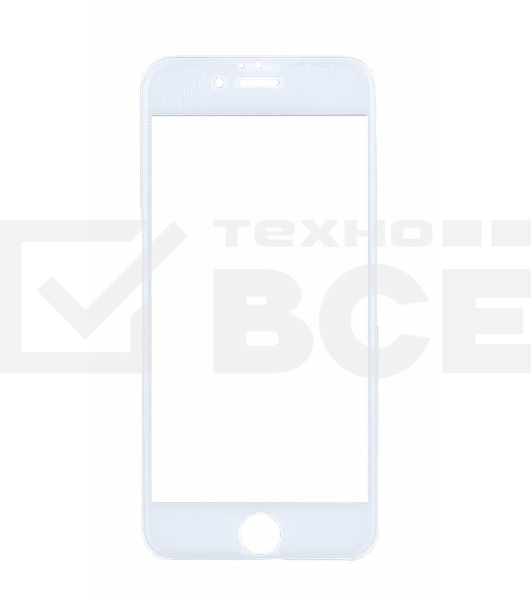 Защитное стекло 4D для Apple iPhone 6/6S белый