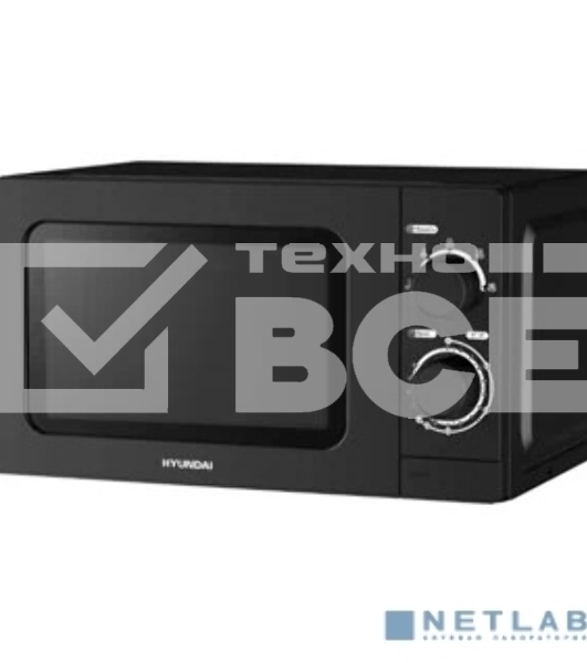 Микроволновая печь Hyundai HYM-M2065 черный 20л 700Вт поворотный механизм