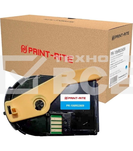 Картридж лазерный Print-Rite TFXAFWCPRA PR-106R02609 106R02609, голубой набор двойная упак. (9000стр.) для Xerox Phaser 7100