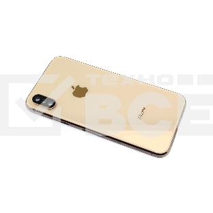 Задняя крышка (корпус) в сборе с рамкой для Apple iPhone Xs gold