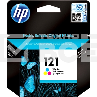 Картридж струйный HP 121 CC643HE многоцветный для НР Deskjet D2563, F4283 (165стр.)