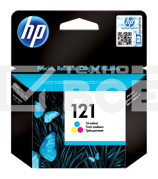 Картридж струйный HP 121 CC643HE многоцветный для НР Deskjet D2563, F4283 (165стр.)
