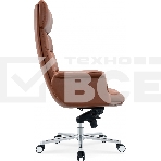 Кресло руководителя Cactus CS-LBR-CARACAS кожа крестов. алюминий, фото4