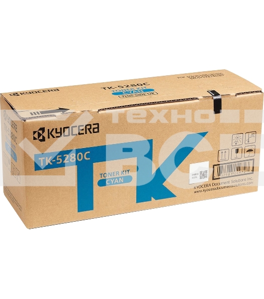 Картридж лазерный Kyocera TK-5280C (1T02TWCNL0) голубой черный для M6235cidn/M6635cidn/P6235cdn 11000 стр