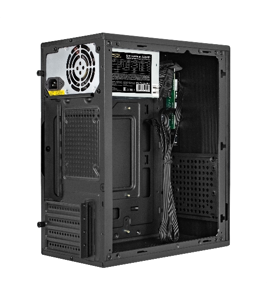 Компьютерный корпус Minitower ExeGate BAA-308M-AAA450 (mATX, БП AAA450 с вент. 8см, 2*USB, HD Audio, черный)