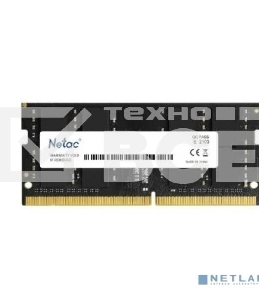 Оперативная память NETAC Basic, DDR5, 16GB (1x16GB), 4800MHz, CL40, SO-DIMM