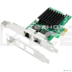 Сетевая карта ORIENT XWT-INT82L2PE PCI-Ex1 v1.0a 2xRJ45 Gigabit Ethernet, Intel 82571GB chipset, 1 Гбит/с, 2 планки крепления в комплекте (31282), фото3