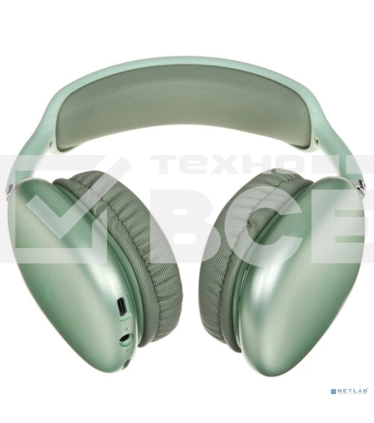 Беспроводные/проводные наушники Hoco W35 Air зеленый, полноразмерные, Bluetooth + проводной, до 45 ч.