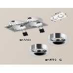 Комплект встраиваемого светильника Ambrella light XC7635003 SWH/PSL белый песок/серебро полированное MR16 GU5.3 (C7635, N7012), фото 1