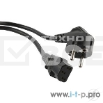 Кабель питания компьютера Hyperline PWC-IEC13-SHM-1.0-BK (Shucko+C13) (3x0.75), 1.0м, фото3