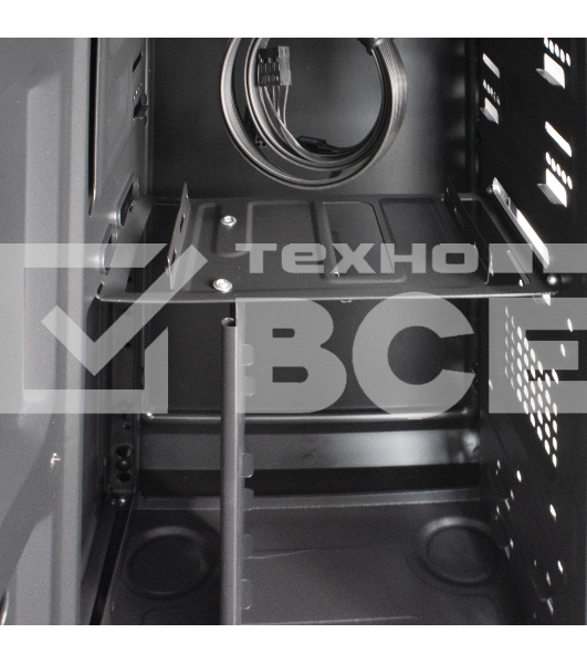 Компьютерный корпус Miditower ExeGate XP-401 Black, ATX, <XP600, Black,120mm>, 2*USB, Audio