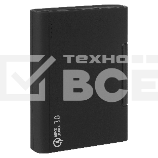 Портативное зарядное устройство Qumo PowerAid 10400 QC/PD, 10400  мА-ч QC 3.0&2.0/BC1.2/MTKPE 1&2/PD черный