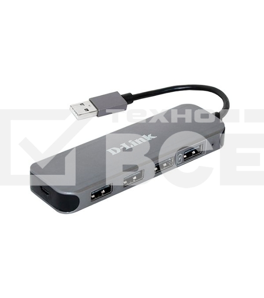 Концентратор USB D-Link DUB-H4/E1A, 4-port USB 2.0 Hub.4 downstream USB type A (female) ports, 1 upstream USB type A (male), support Mac OS, Windows XP/Vista/7/8/10, Linux, support USB 1.1/2.0, fast charge mode.Pow