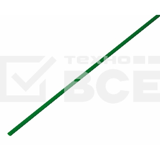 Термоусаживаемая трубка Rexant 1,0/0,5 мм, зеленая, упаковка 50 шт. по 1 м