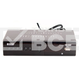 Ресивер эфирный цифровой DVB-T2/C HD HD-225 метал, дисплей DOLBY DIGITAL, Эфир