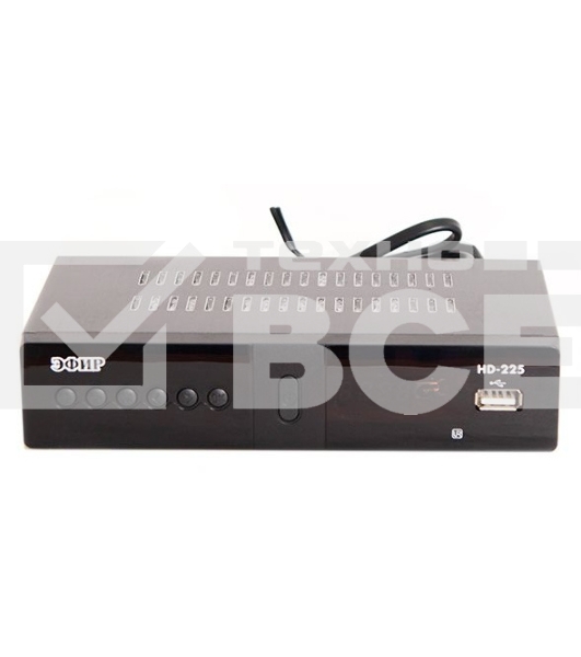 Ресивер эфирный цифровой DVB-T2/C HD HD-225 метал, дисплей DOLBY DIGITAL, Эфир