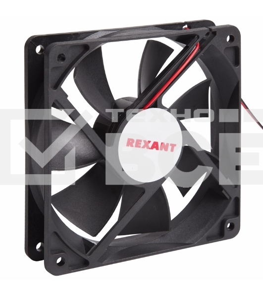 Вентилятор для корпуса Rexant RX 12025MS 24VDC черный, 120 мм, 2200 об/мин, 35 дБ, 2 pin