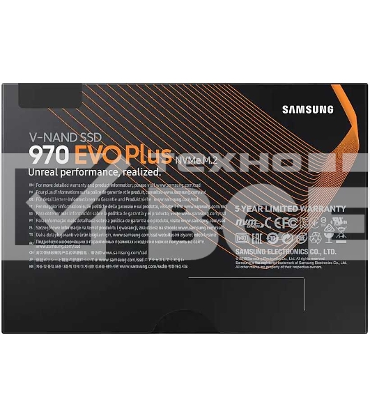 Накопитель SSD Samsung 970 EVO Plus MZ-V7S250BW, 250Gb, PCIe 3.0 x4, M.2 2280, NVMe, R/W 3500/2300