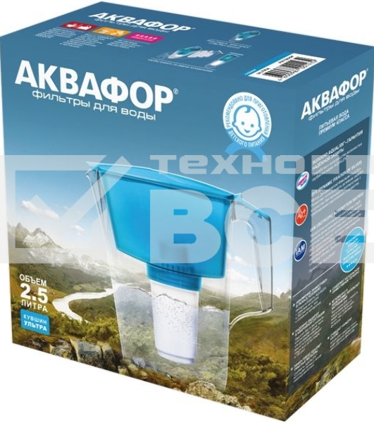 Кувшин Аквафор Ультра P87A5F коралловый 2.5л.